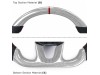 Vicrez Carbon Fiber Steering Wheel+LED Dash vz102402 | RAM 1500 TRX 2021-2024