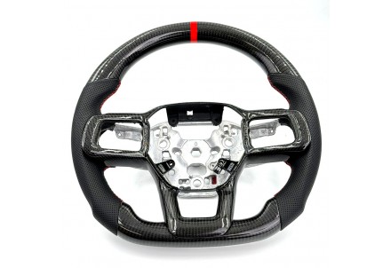 Vicrez Custom OEM Carbon Fiber Steering Wheel vz105245 | Ford Mustang 2024-2025