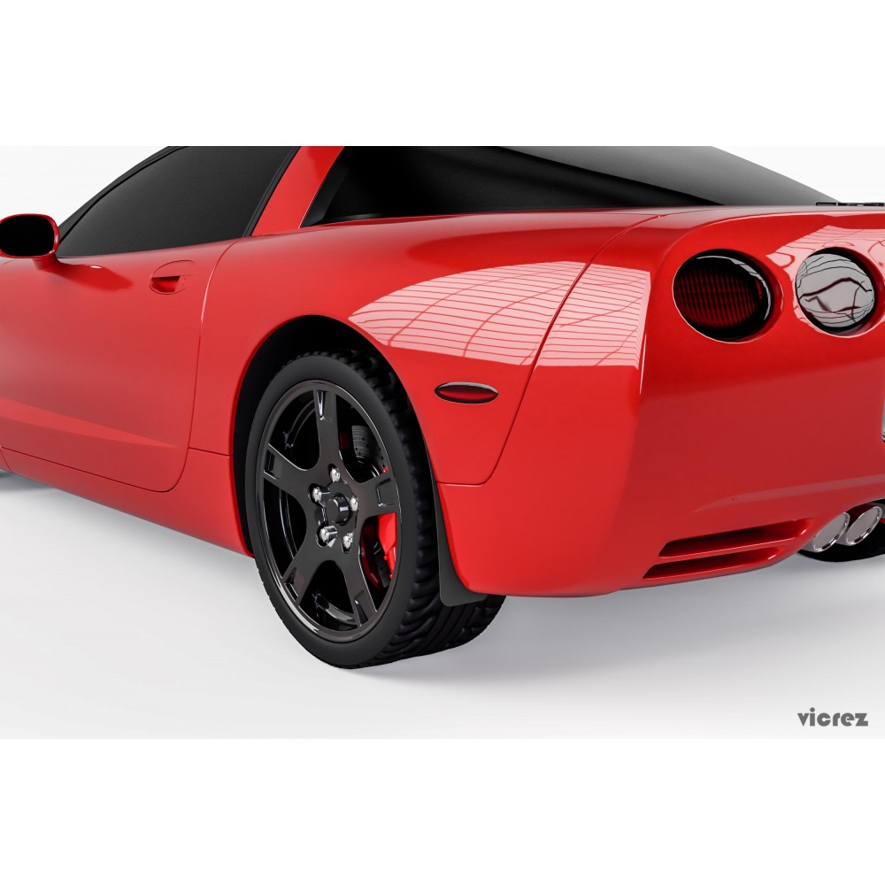 Vicrez Mud Flaps Rear vz101612 | Chevrolet Corvette C5 1997-2004