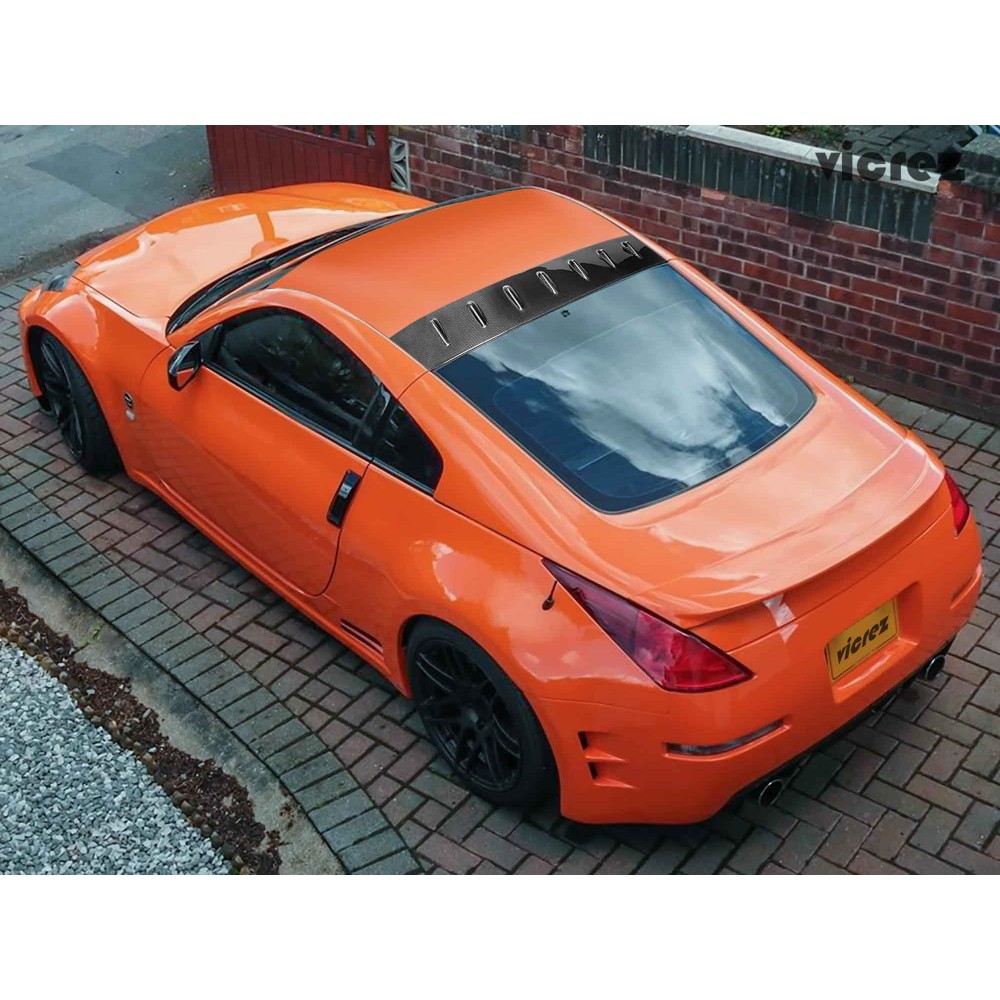 Vicrez Nissan 350Z 2003-2008 VZ Style Carbon Fiber Roof Wing Spoiler - vz100374