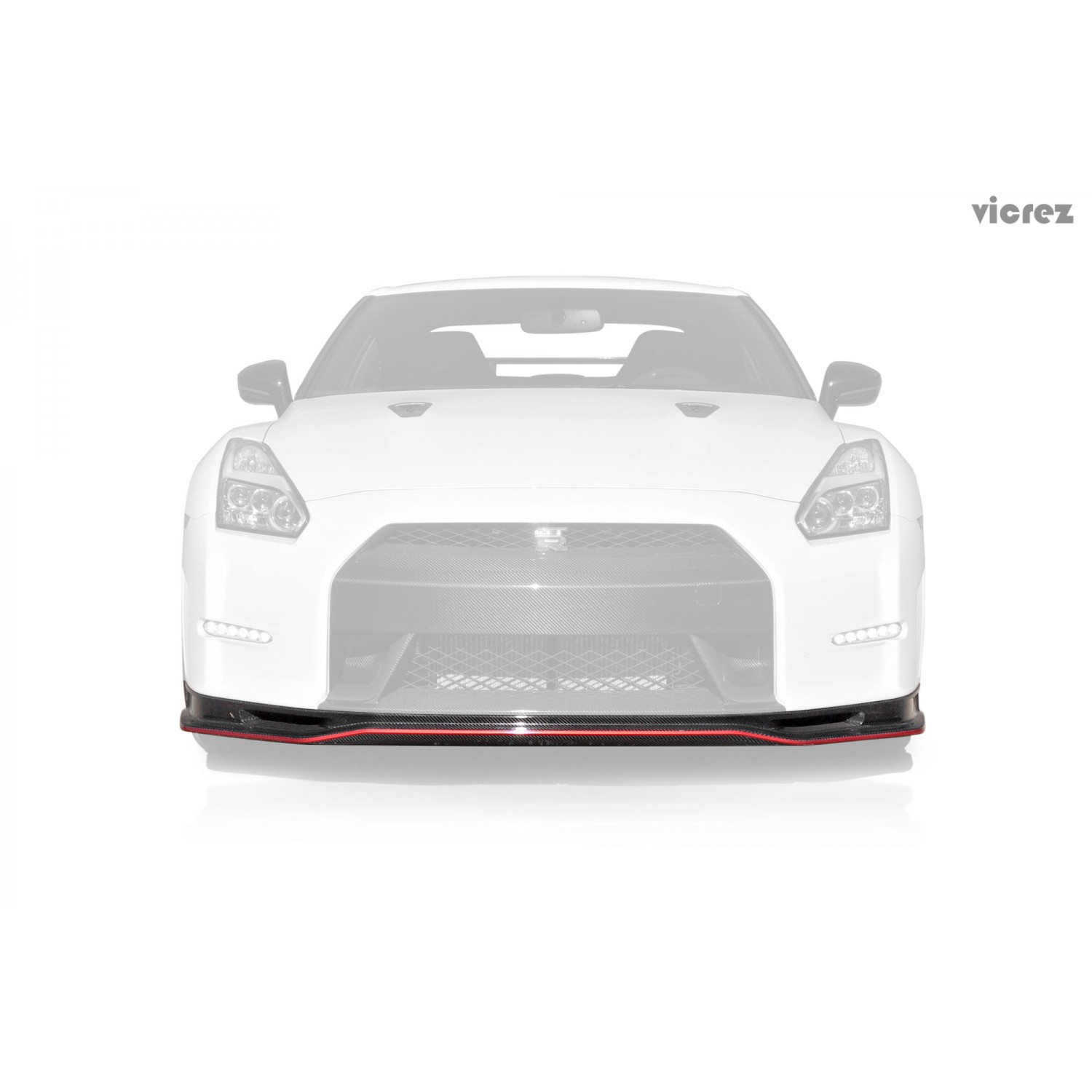 Vicrez Nissan Gt R R35 09 15 Nismo Carbon Fiber Front Lip Vz