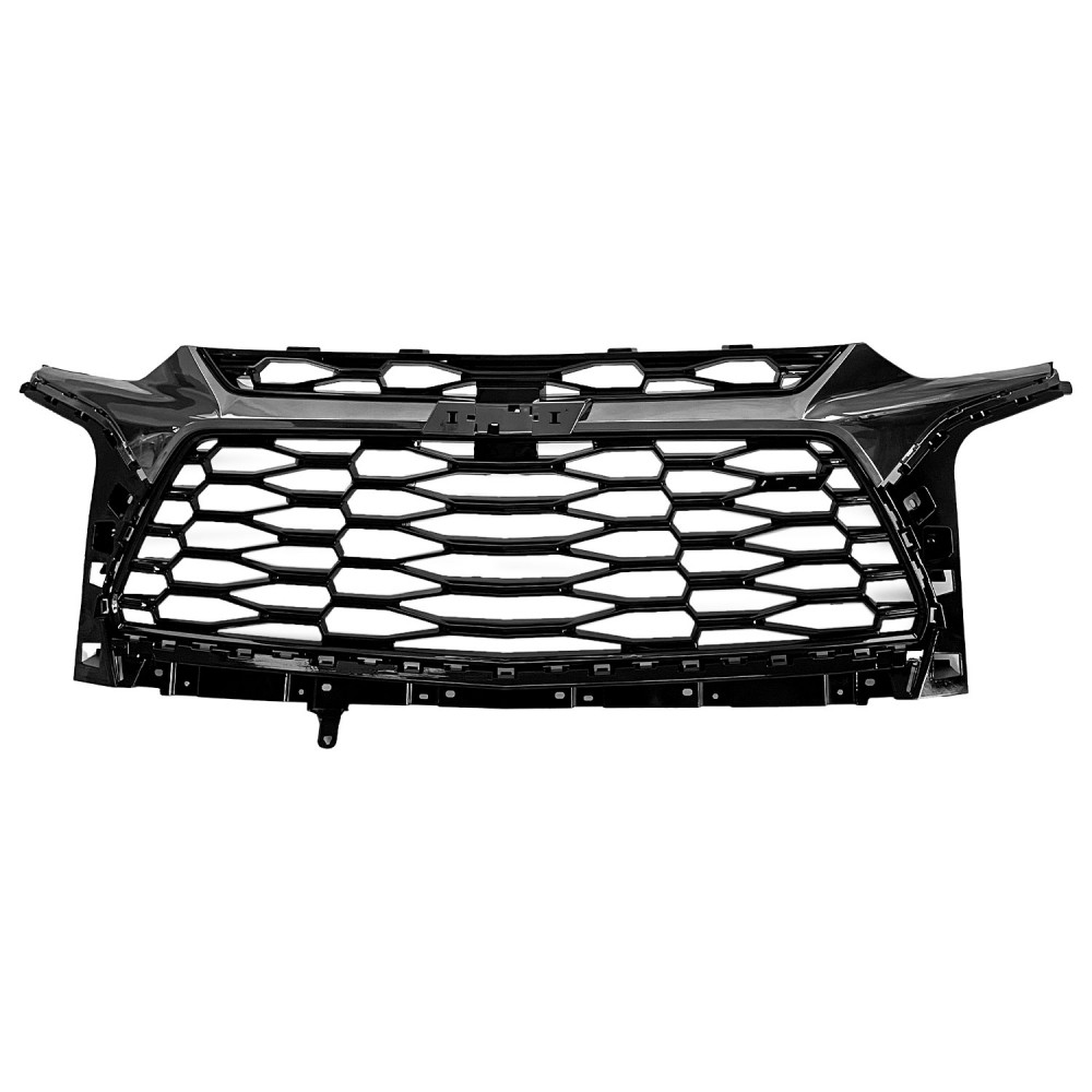 Vicrez Replacement Front Grille, Black Ice Chrome vz104502 for Chevrolet Blazer 2019-2021