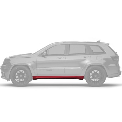 Vicrez Rocker Panels Trackhawk SRT Style vz101919 | Jeep Grand Cherokee 2012-2021