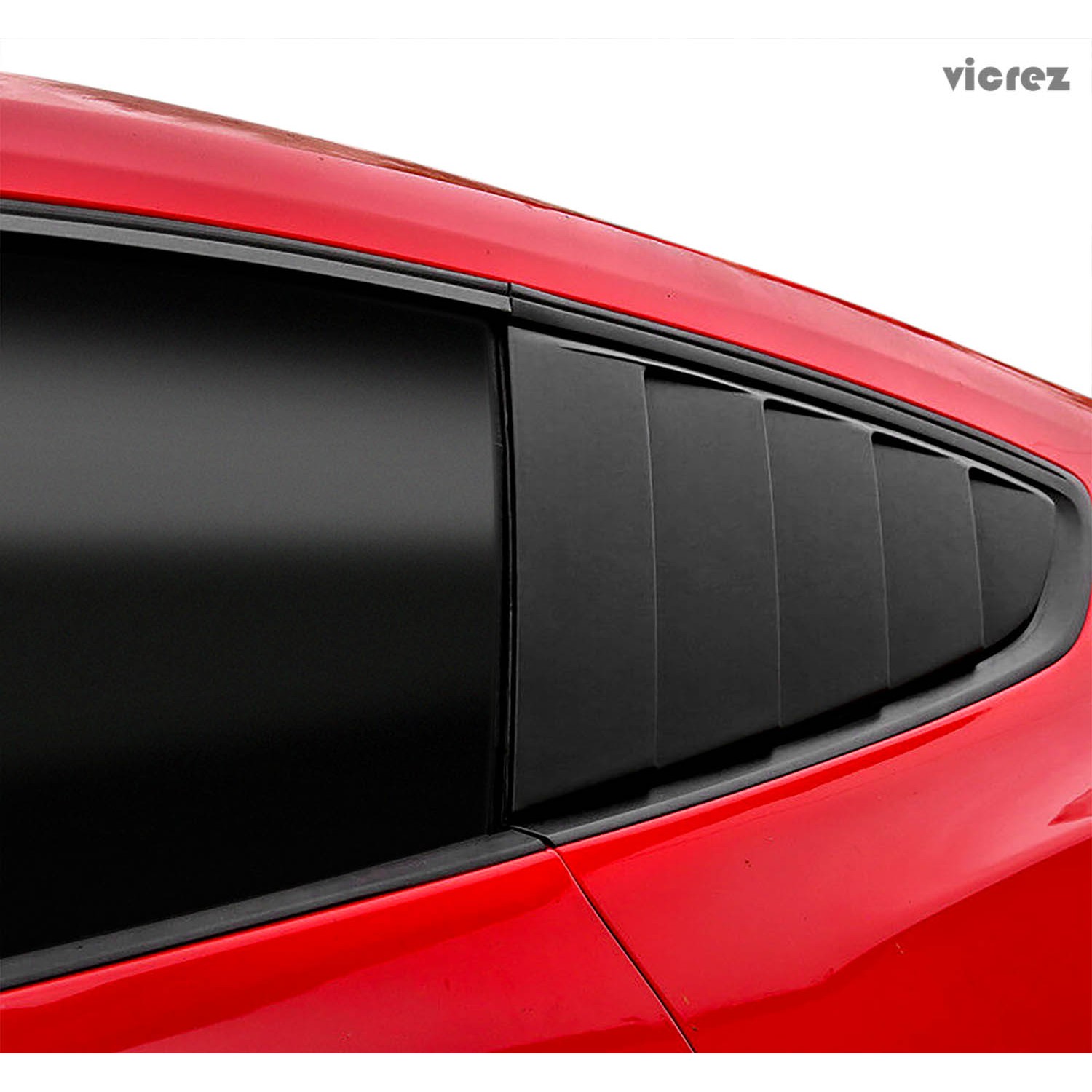 2020 mustang quarter window louvers