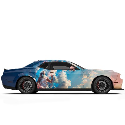 Vicrez Vinyl Car Wrap Film vzv10915 Greek Mythology Zeus