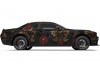 Vicrez Vinyl Car Wrap Film vzv10917 Burgundy Floral Pattern