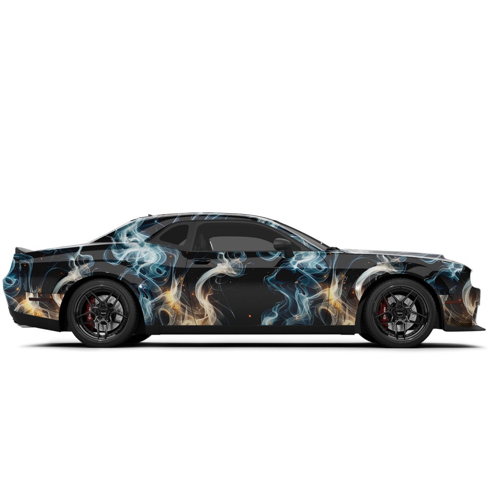 Vicrez Vinyl Car Wrap Filmvzv10918 Black Smoke