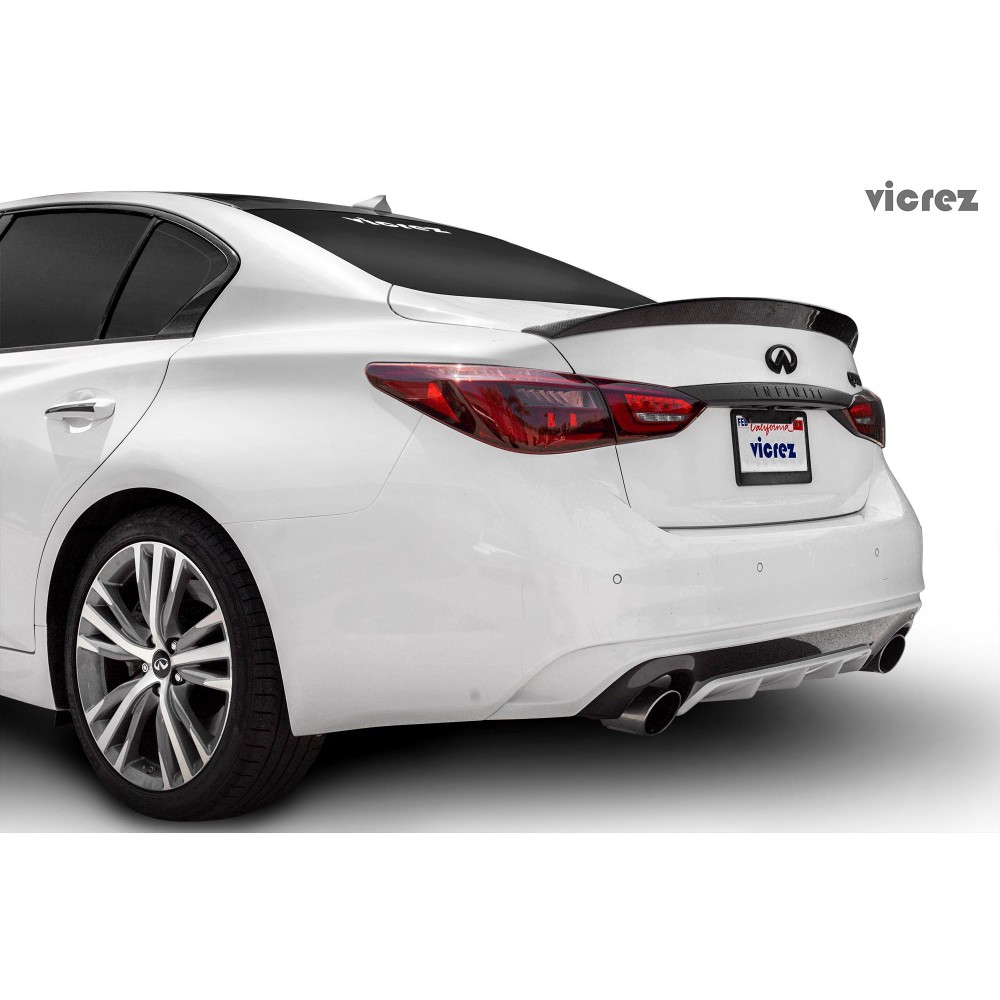 Vicrez VZ1 Carbon Fiber Rear Spoiler vz101414 | Infiniti Q50 2018-2019