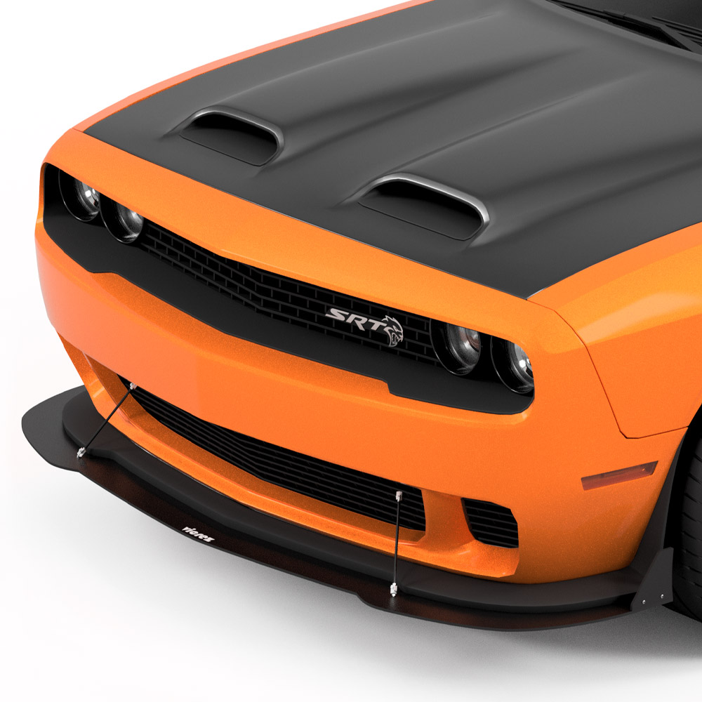 Vicrez VZ Style Front Bumper Splitter vz100661 | Dodge Challenger 2015-2023