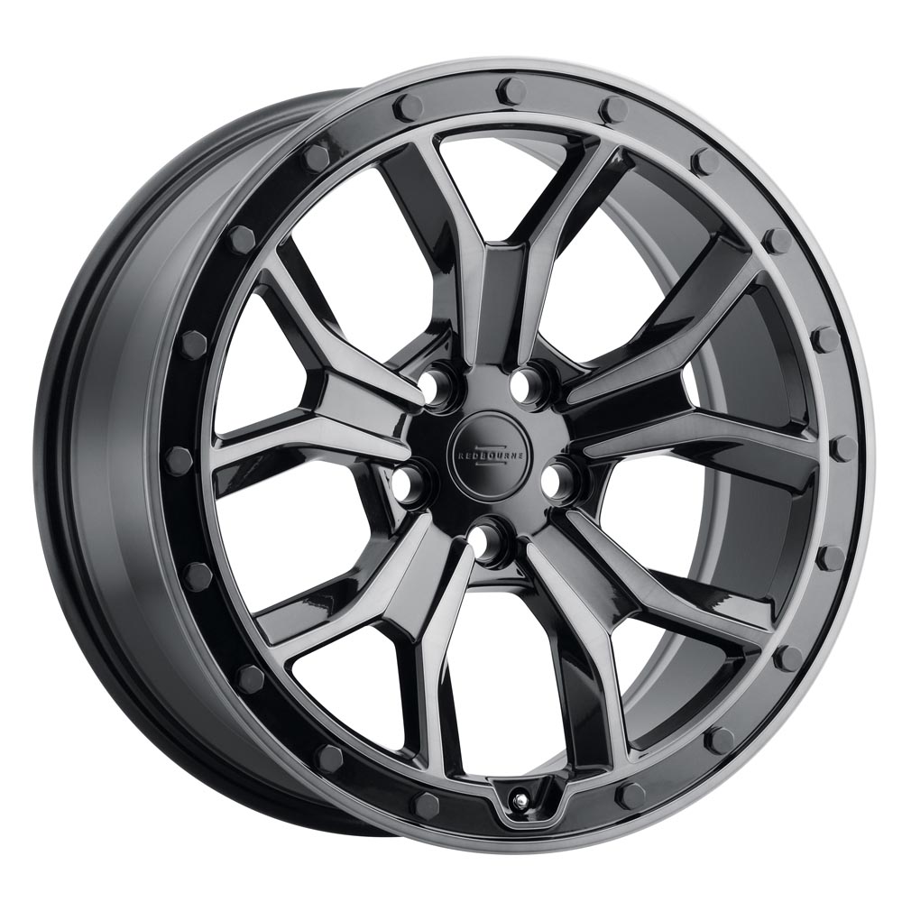 RedBourne MORLAND GLOSS METALLIC W/ BLACK BRUSHED TINT FACE Wheel (20