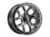 RedBourne MORLAND GLOSS METALLIC W/ BLACK BRUSHED TINT FACE Wheel (18