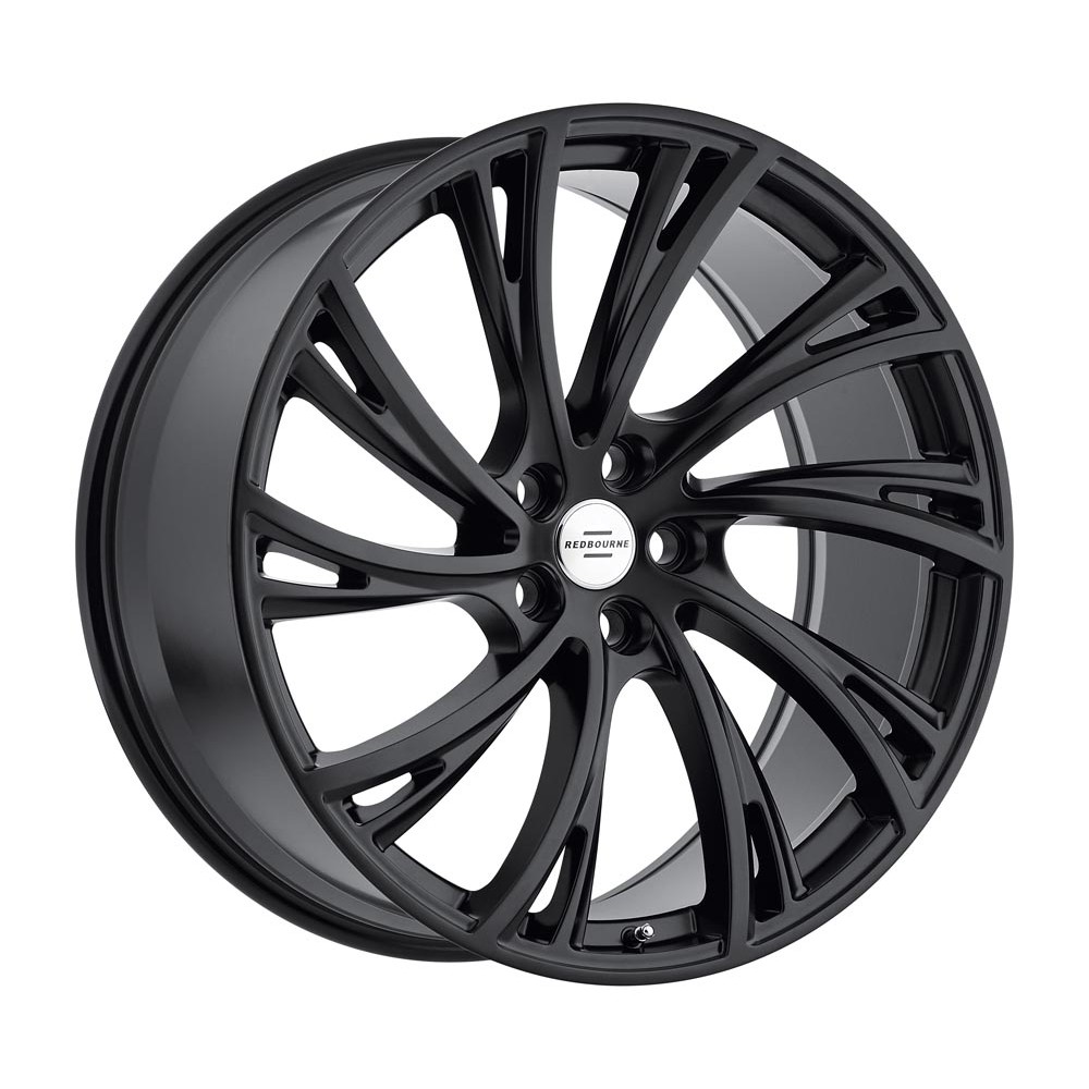 RedBourne NOBLE DOUBLE BLACK - MATTE BLACK W/ GLOSS BLACK FACE Wheel (22