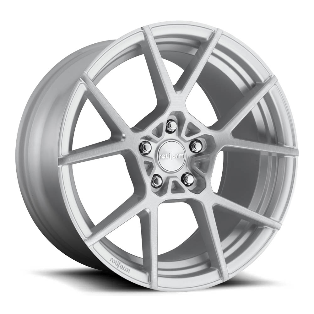 Rotiform 1PC R138 KPS GLOSS SILVER BRUSHED Wheel (19