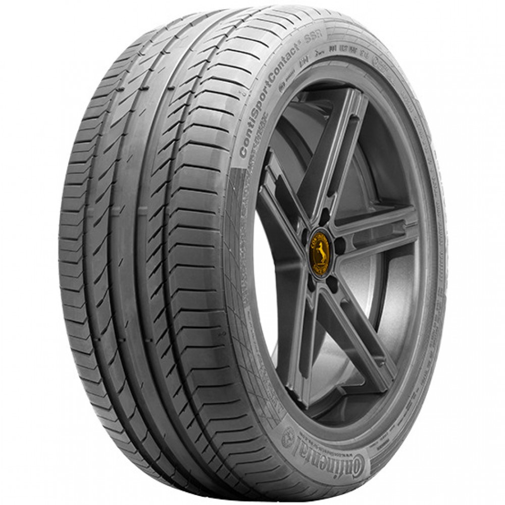 Continental ContiSportContact 5-SSR Black Sidewall Tire (225/45R18 95Y XL OEM: Mercedes) vzn120584