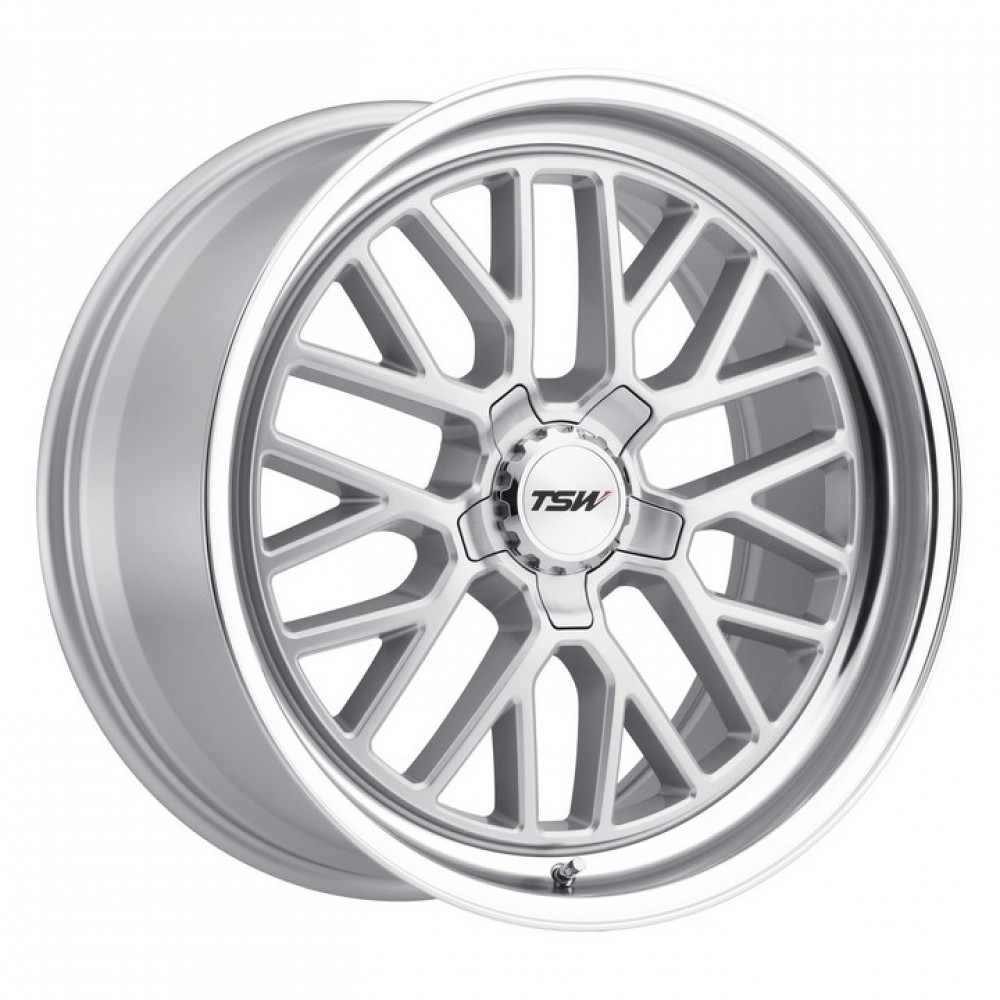 TSW Hockenheim S Silver With Mirror Cut Lip Wheel (20