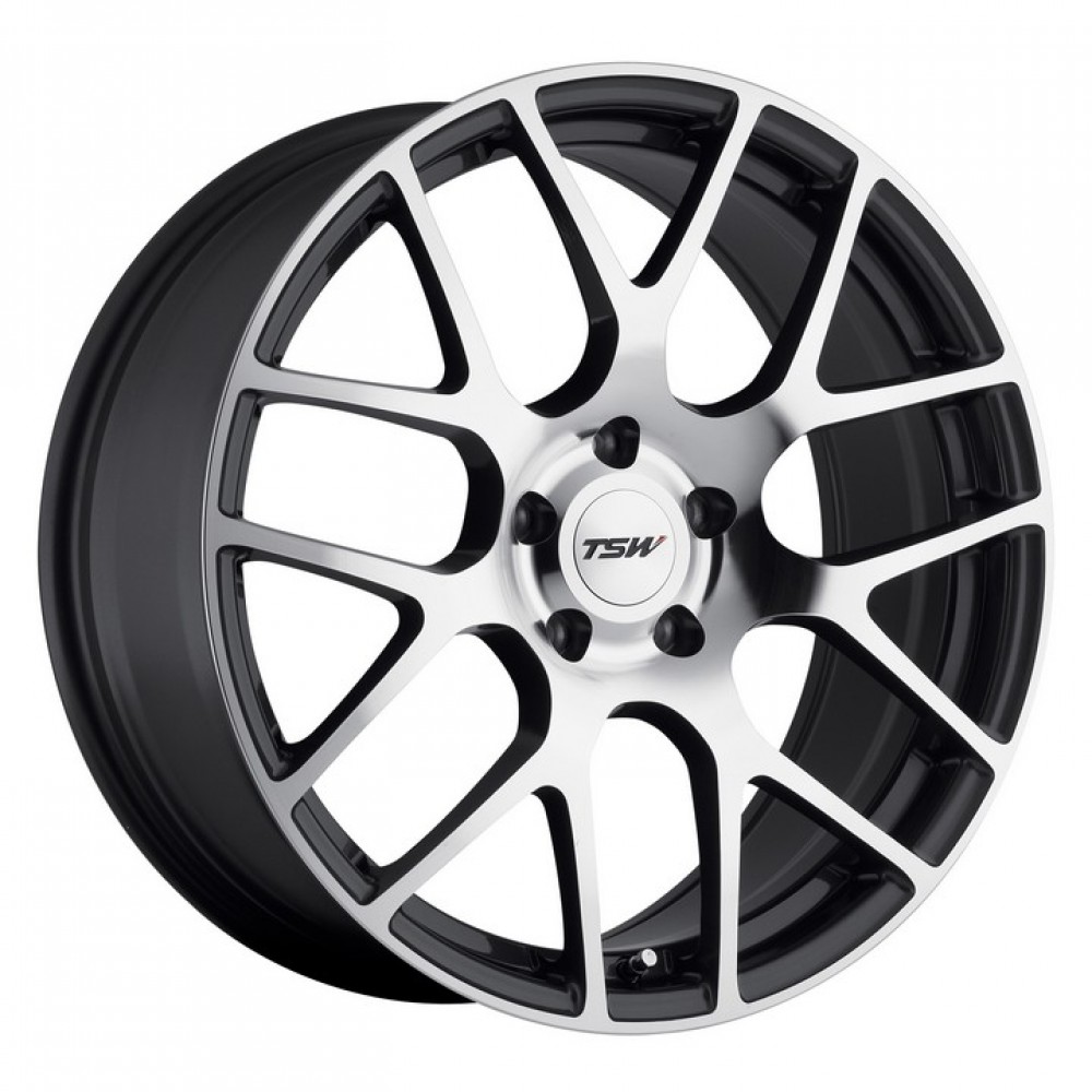 TSW Nurburgring Gunmetal With Mirror Cut Face Wheel 17" x 7.5" | Ford Mustang 2015-2023