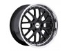 TSW Valencia Gloss Black With Mirror Cut Lip Wheel (20