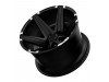 Tuff T12 SATIN BLACK W/ BRUSHED INSERTS Wheel (20