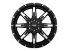 Tuff T15 GLOSS BLACK W/ MACHINED FACE Wheel (22