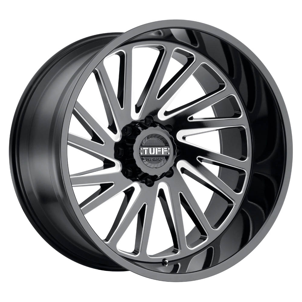 Tuff T2A GLOSS BLACK With MILLED SPOKES Wheel (26