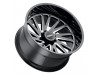 Tuff T2A GLOSS BLACK With MILLED SPOKES Wheel (26