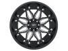 Tuff T3B GLOSS BLACK With MILLED SPOKES Wheel (26