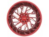 Tuff T4B CANDY RED W/ MILLED SPOKE Wheel (22