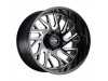 Tuff T4B GLOSS BLACK With MILLED SPOKES Wheel (20