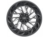 Tuff T4B GLOSS BLACK With MILLED SPOKES Wheel (22