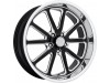 US Mag 1PC U117 RAMBLER GLOSS BLACK MILLED Wheel (18