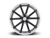 US Mag 1PC U117 RAMBLER GLOSS BLACK MILLED Wheel (20