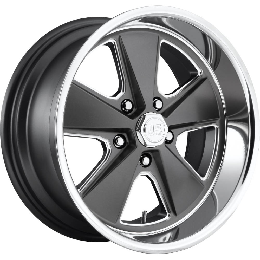 US Mag 1PC U120 ROADSTER MATTE GUN METAL MACHINED Wheel (20