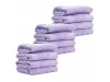 Vicrez Auto Care vac120 Super Soft Microfiber Dryer Towel (16" x 16"), Lavender, Pack of 12