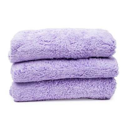 Vicrez Auto Care vac120 Super Soft Microfiber Dryer Towel (16" x 16"), Lavender, Pack of 3