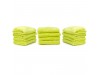 Vicrez Auto Care vac120 Super Soft Microfiber Dryer Towel (16" x 16"), Lime Green, Pack of 12