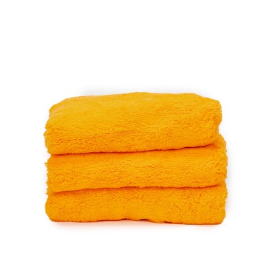 Vicrez Auto Care vac120 Super Soft Microfiber Dryer Towel (16" x 16"), Orange, Pack of 3