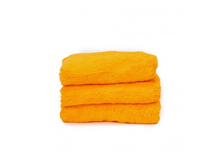 Vicrez Auto Care vac120 Super Soft Microfiber Dryer Towel (16" x 16"), Orange, Pack of 3