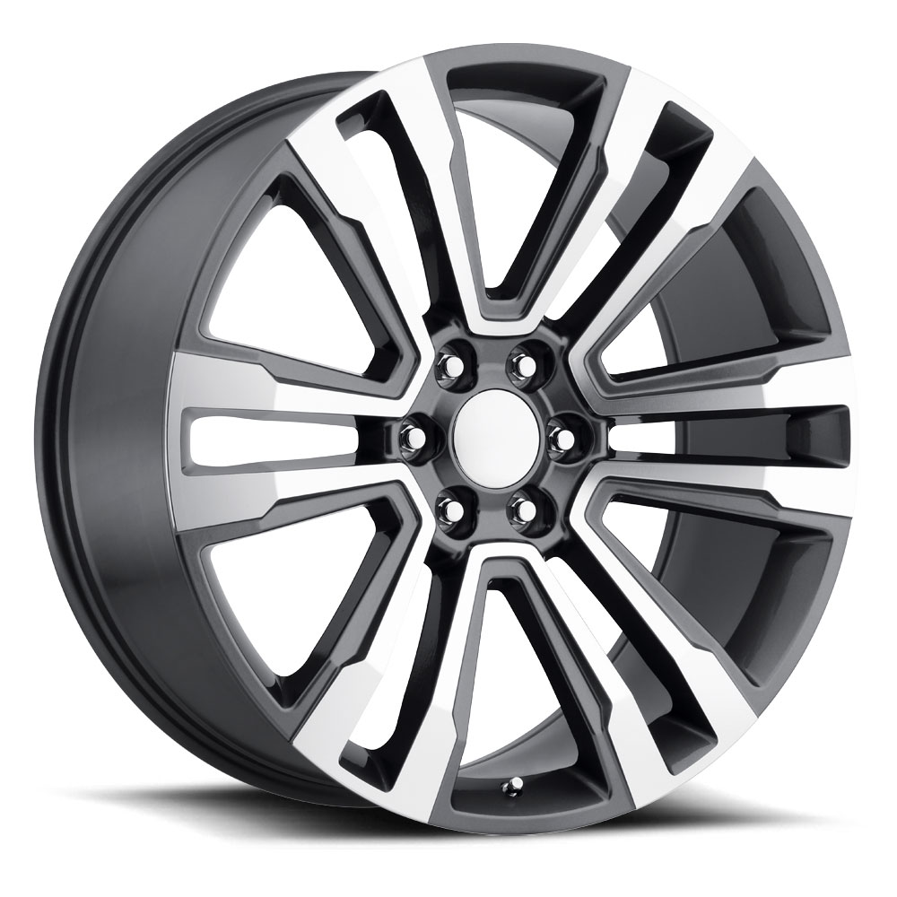 2018 Denali Gun Metal Machined Face Wheel (22