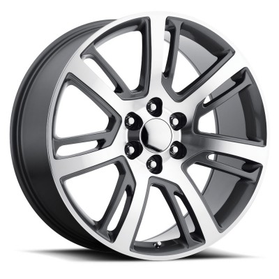 Escalade Platinum Gun Metal Machined Face Wheel (22