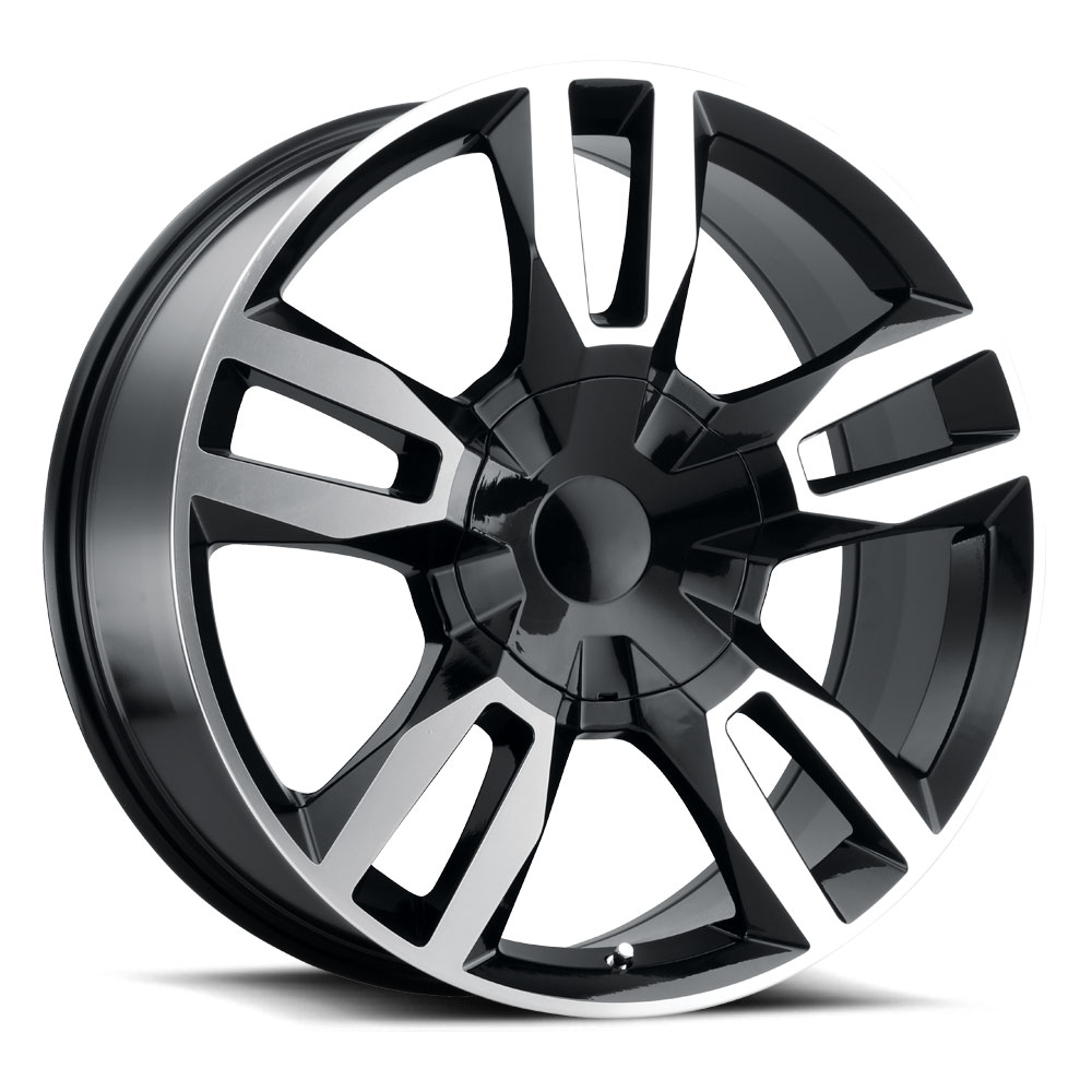 RST Gloss Black Machined Face Wheel 22" x 9" | GMC Sierra 1500 2019-2022