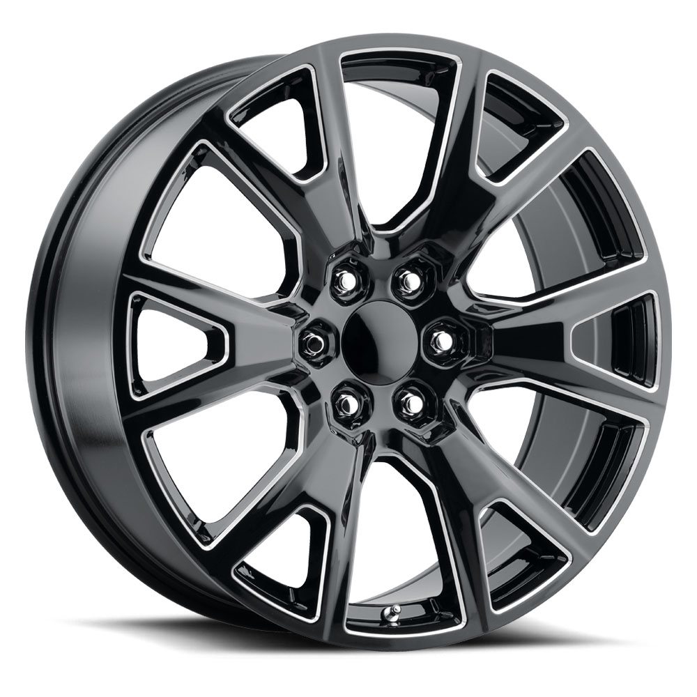 SEZ Gloss Black Milled Wheel (22