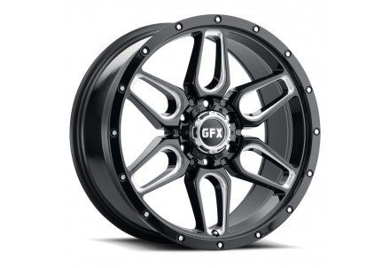 TR18 Gloss Black Milled Wheel 20" x 9" | RAM 1500 (6-Lug) 2019-2023