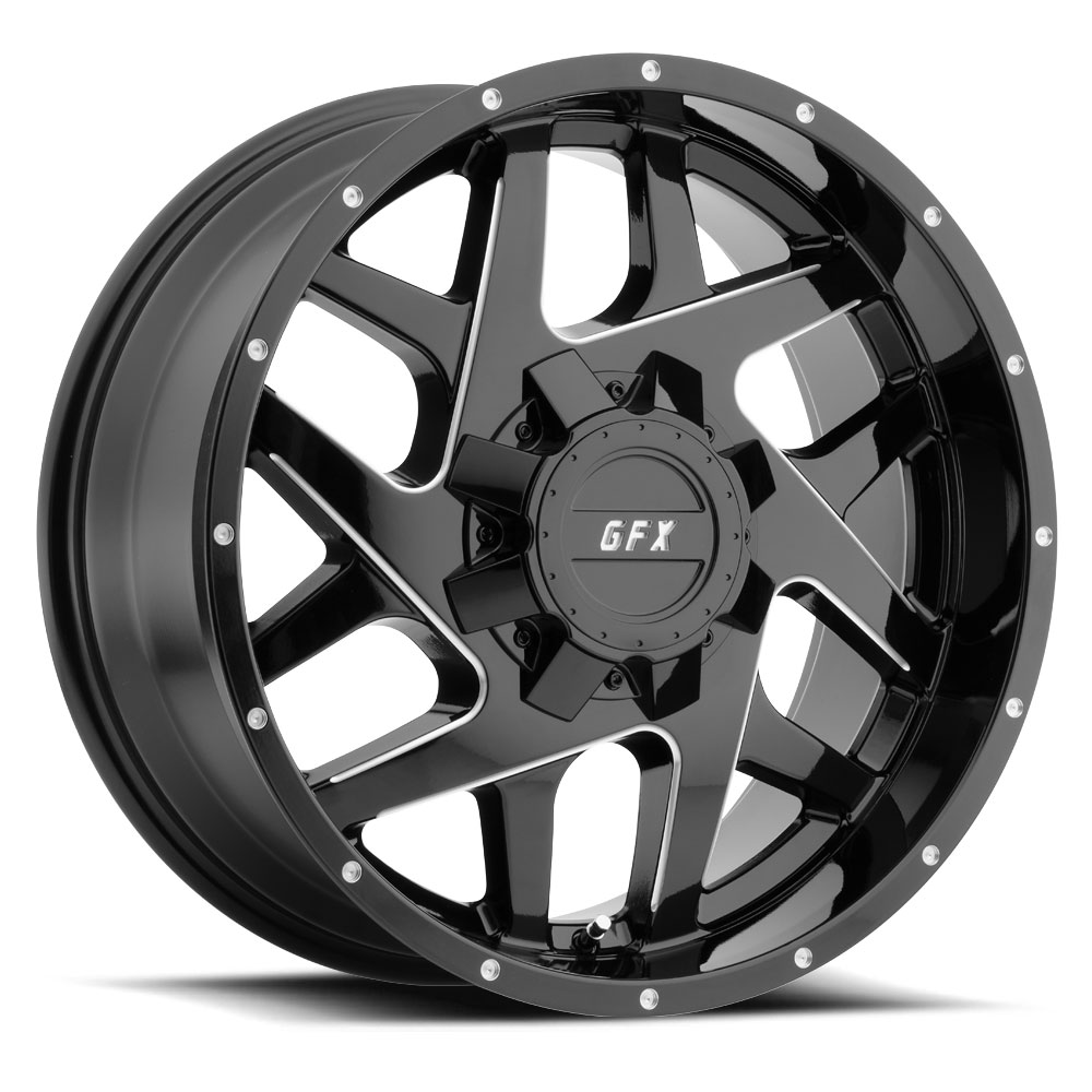 TM2 Gloss Black Milled Wheel (17