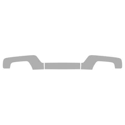 Vicrez Paint Protection PPF Pre-Cut Bumper, Rear Full vpp761 | Rivian R1T 2022-2023