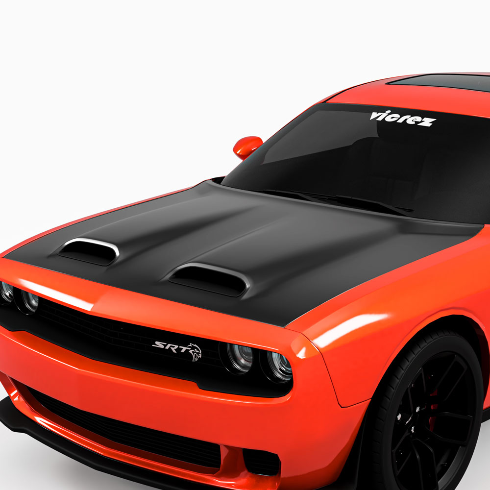 Vicrez Hood Wrap Vinyl vz102262 | Dodge Challenger 2008-2023