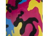 Vicrez Vinyl Car Wrap Film vzv10289 Black Yellow Blue Red Multi Color Camo