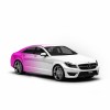 Vicrez Vinyl Car Wrap Film vzv10741 White To Magenta Horizontal Gradient Pattern