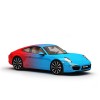 Vicrez Vinyl Car Wrap Film vzv10768 Blue To Red Horizontal Gradient Pattern