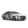 Vicrez Vinyl Car Wrap Film vzv10789 White Grey Black Geometric Camo Pattern