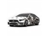 Vicrez Vinyl Car Wrap Film vzv10789 White Grey Black Geometric Camo Pattern